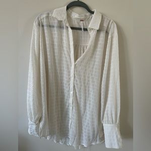 Free people button up blouse